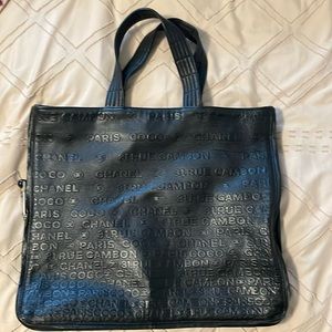 CHANEL Authentic NWT large tote rue 31 cambon Paris black leather